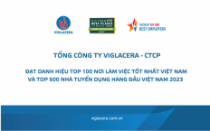 Viglacera được vinh danh Top 100 “Nơi làm việc tốt nhất Việt Nam” và “Top 500 Nhà tuyển dụng hàng đầu Việt Nam” năm 2023